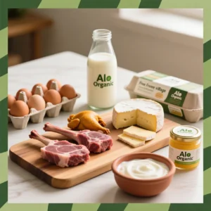 گوشت و لبنیات الو ارگانیک